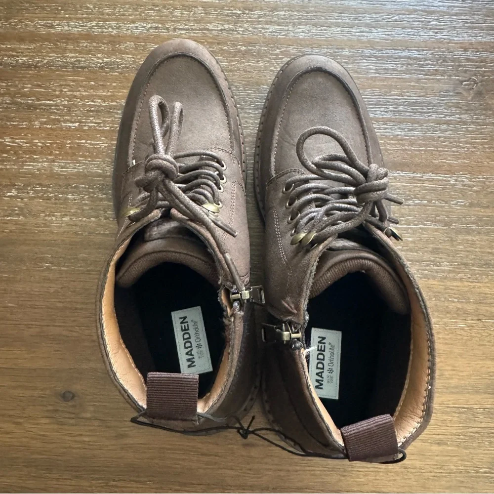 MADDEN Men’s Brycee Lug Sole brown suede Boots